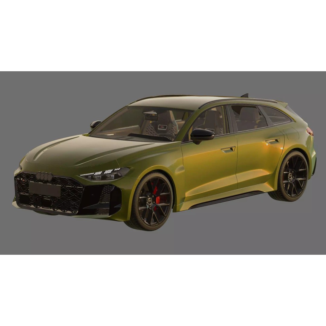 Audi RS5 Avant 2027 3D Model – High Poly Car Asset with Interior - View 21