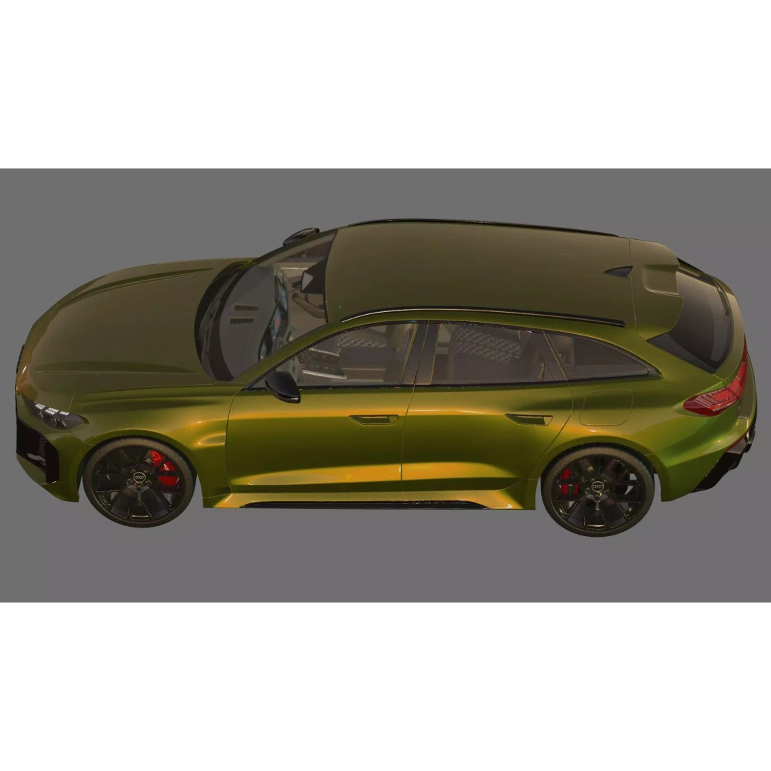 Audi RS5 Avant 2027 3D Model – High Poly Car Asset with Interior - View 23