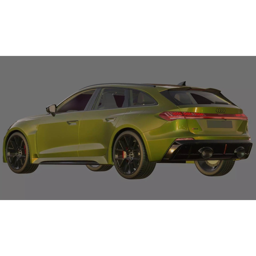 Audi RS5 Avant 2027 3D Model – High Poly Car Asset with Interior - View 27