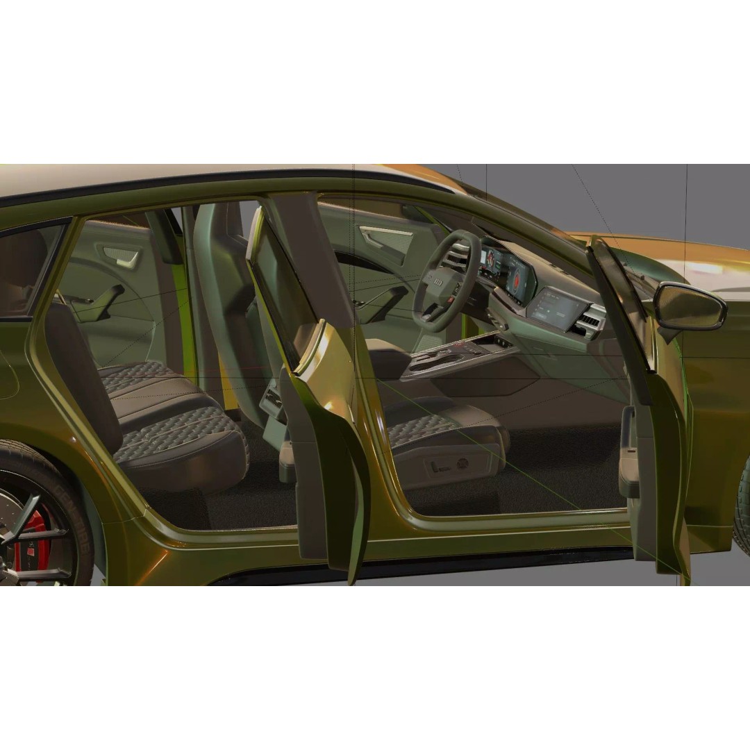 Audi RS5 Avant 2027 3D Model – High Poly Car Asset with Interior - View 31