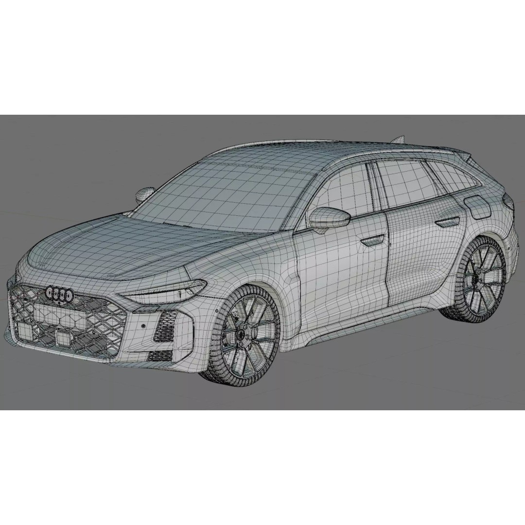 Audi RS5 Avant 2027 3D Model – High Poly Car Asset with Interior - View 33