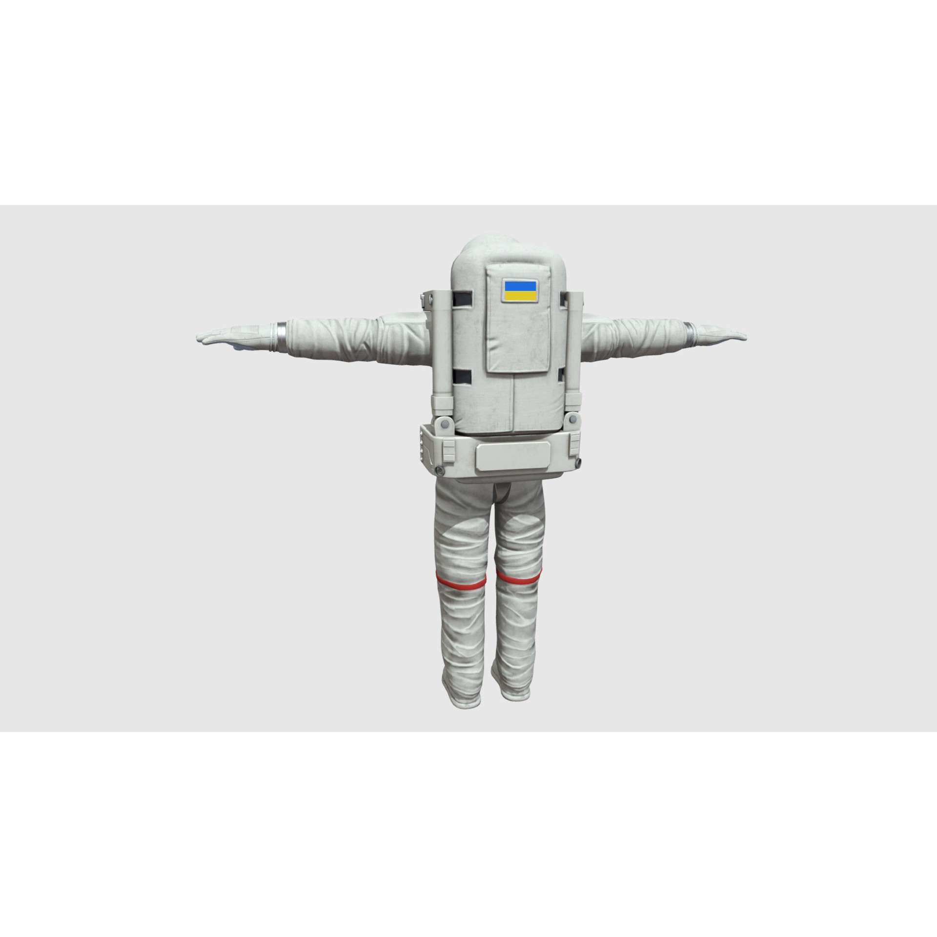 SPACESUIT - Low-Poly Game-Ready 3D Model - View 4