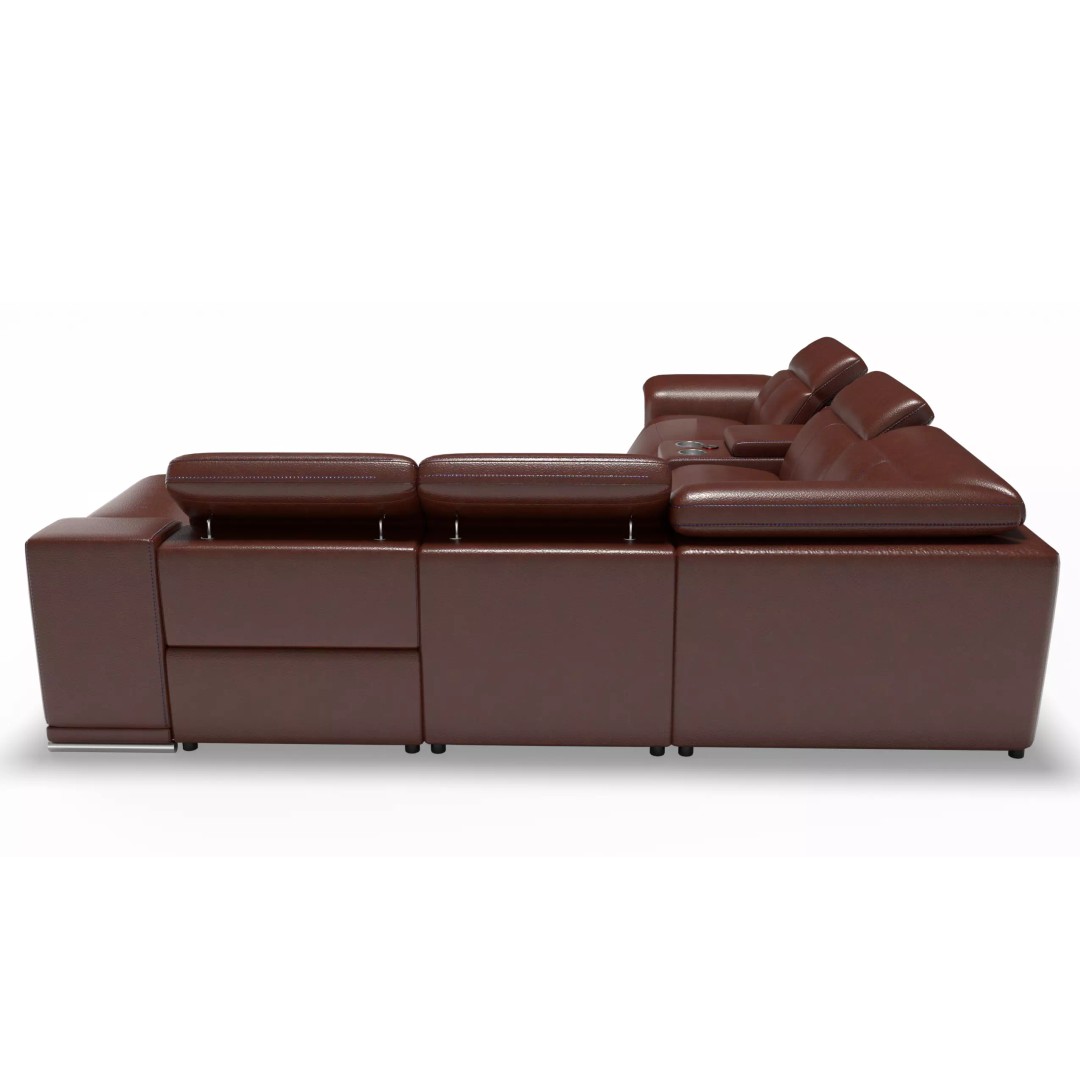 Modern Corner Sofa 3D Model – Luxury Recliner Set, FBX, PBR