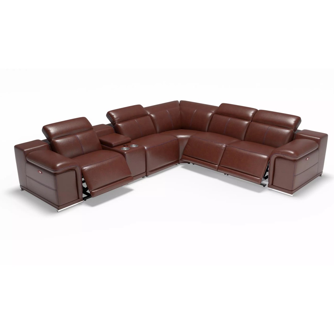 Modern Corner Sofa 3D Model – Luxury Recliner Set, FBX, PBR - View 4