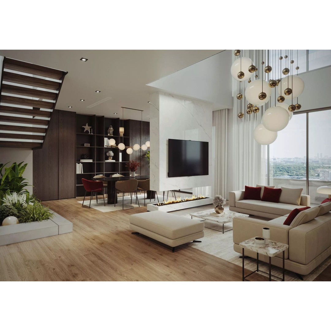 Modern Living & Dining 3D Model – High Poly ArchViz Interior, FBX - View 6