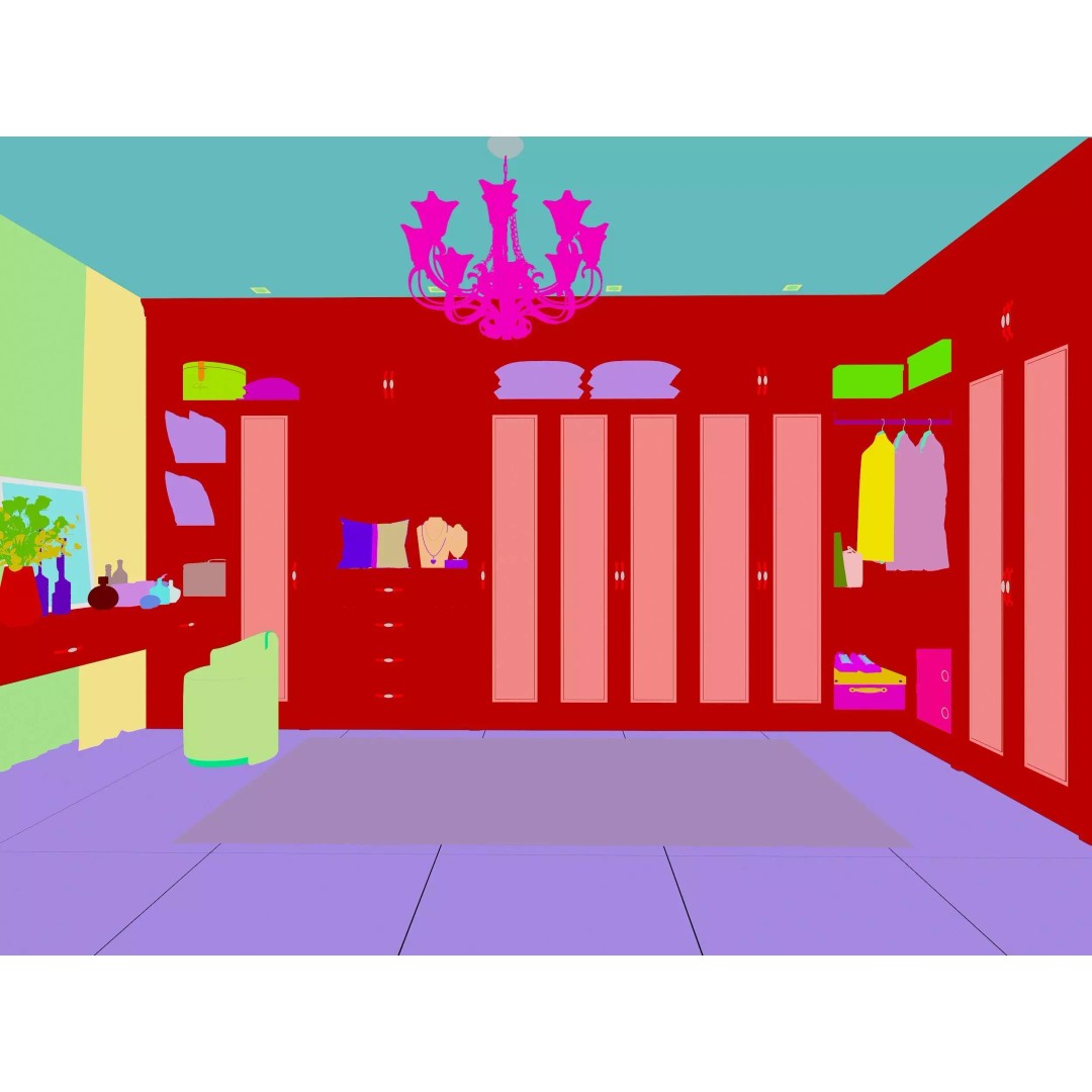 Cloakroom Dressing Room 3D Model – Luxury Interior Asset, FBX/OBJ