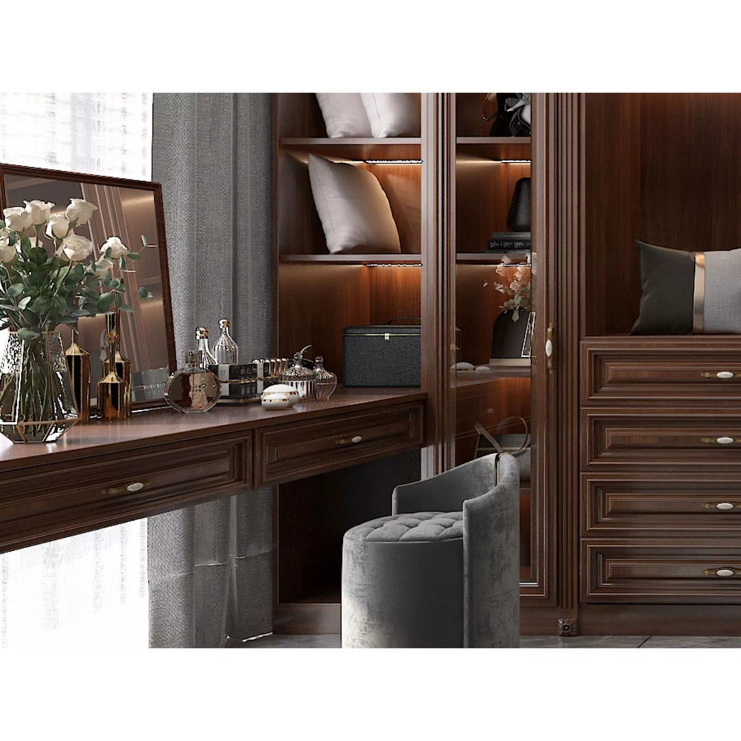 Cloakroom Dressing Room 3D Model – Luxury Interior Asset, FBX/OBJ - View 6