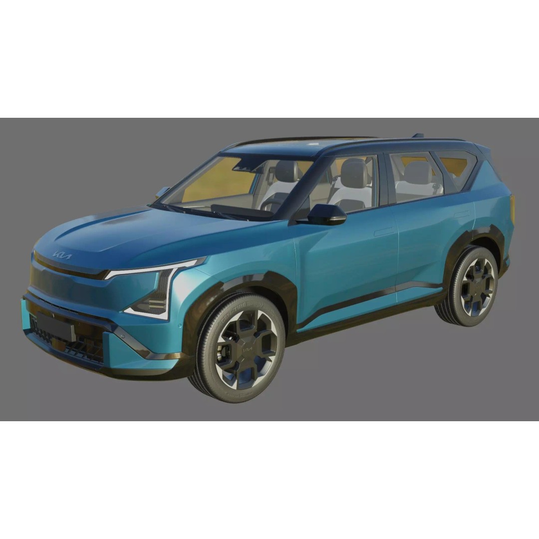 Kia EV5 GT-Line 2026 3D Model – High Poly Game-Ready Asset, FBX, OBJ - View 22