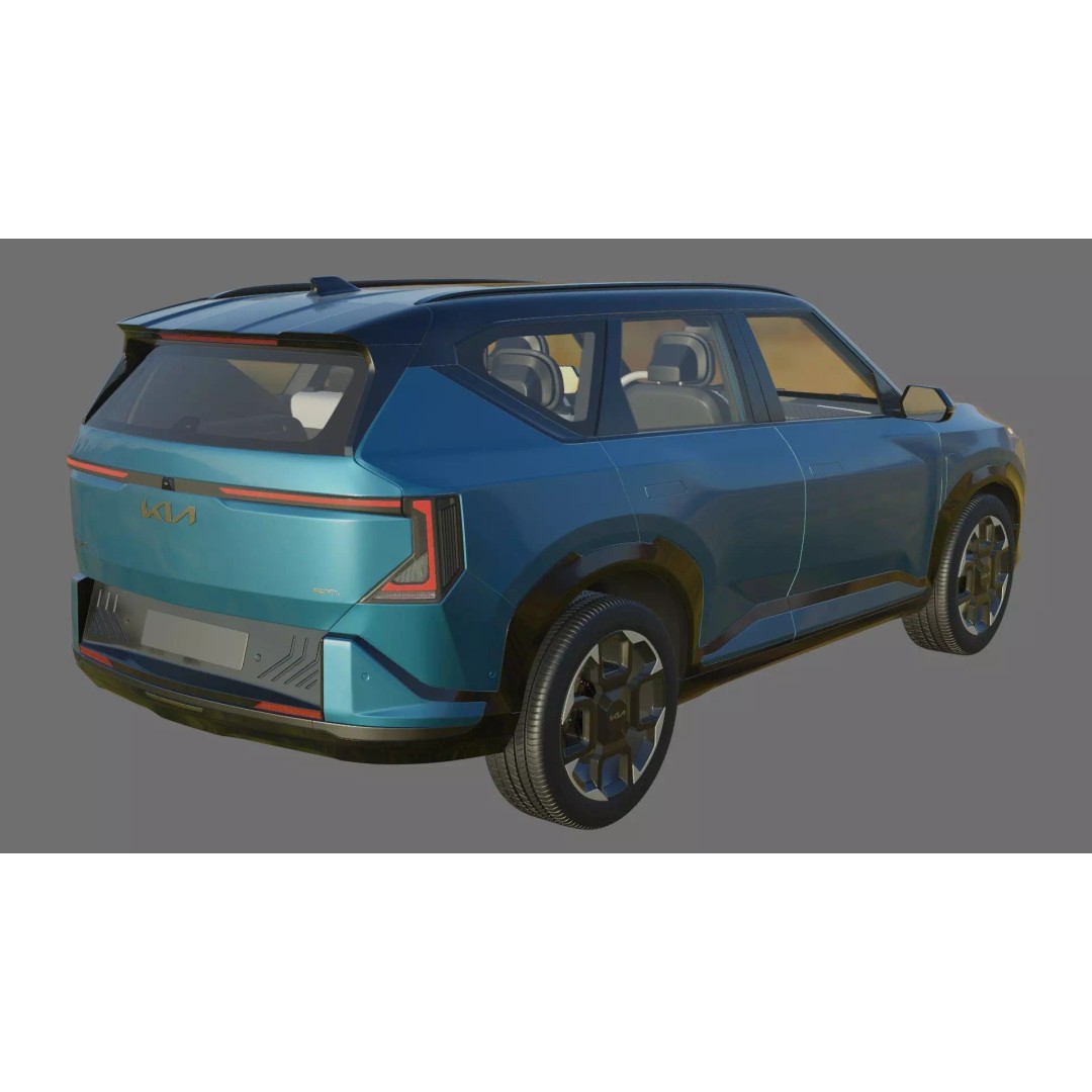 Kia EV5 GT-Line 2026 3D Model – High Poly Game-Ready Asset, FBX, OBJ - View 23