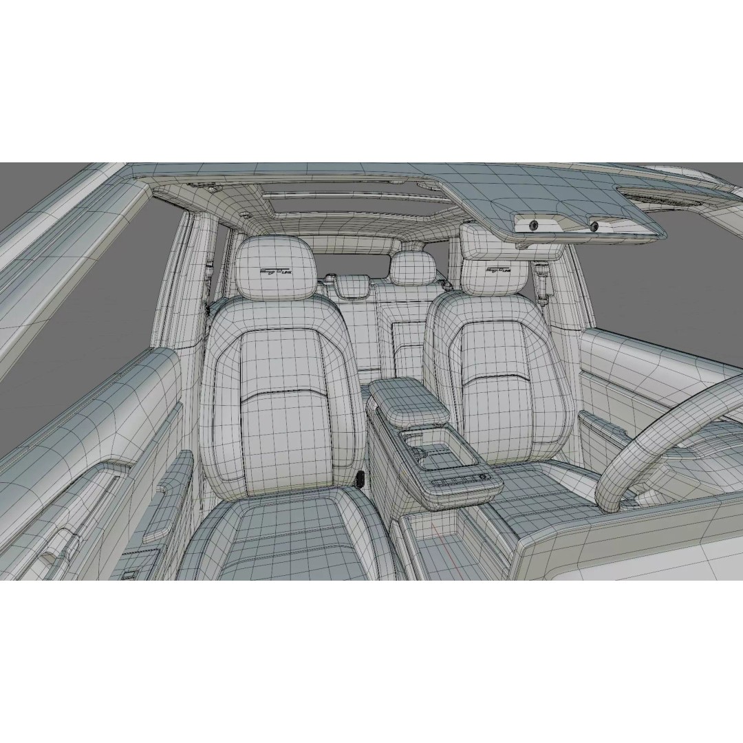 Kia EV5 GT-Line 2026 3D Model – High Poly Game-Ready Asset, FBX, OBJ - View 36