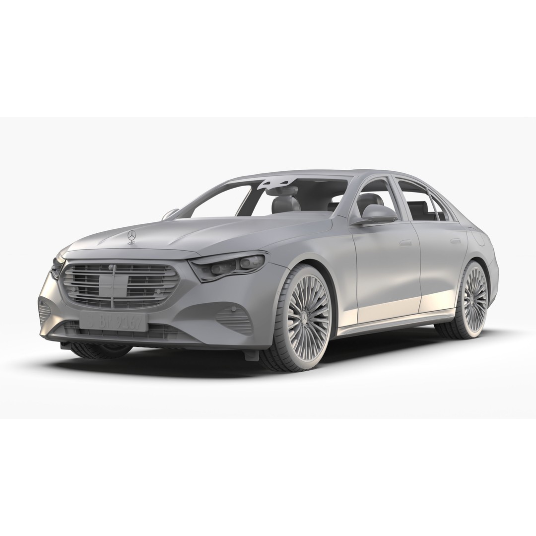 Mercedes Benz E Class 2024 3D Model – High Poly Luxury Sedan, FBX, OBJ - View 11