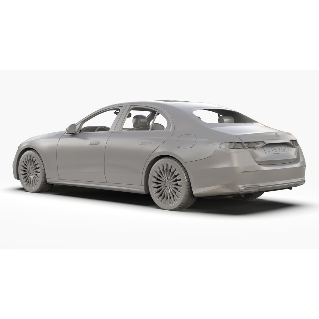 Mercedes Benz E Class 2024 3D Model – High Poly Luxury Sedan, FBX, OBJ - View 12