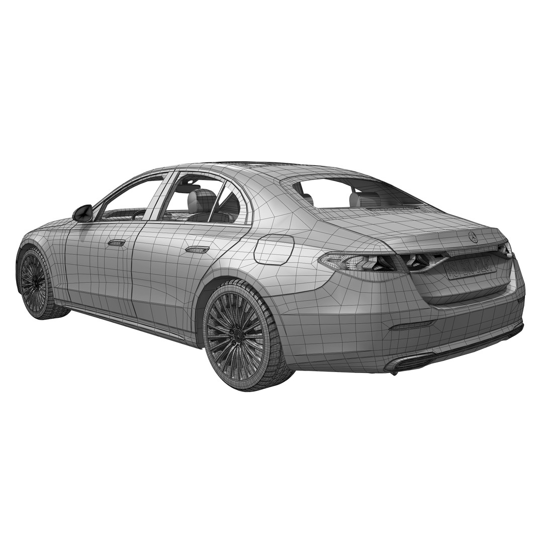 Mercedes Benz E Class 2024 3D Model – High Poly Luxury Sedan, FBX, OBJ - View 18