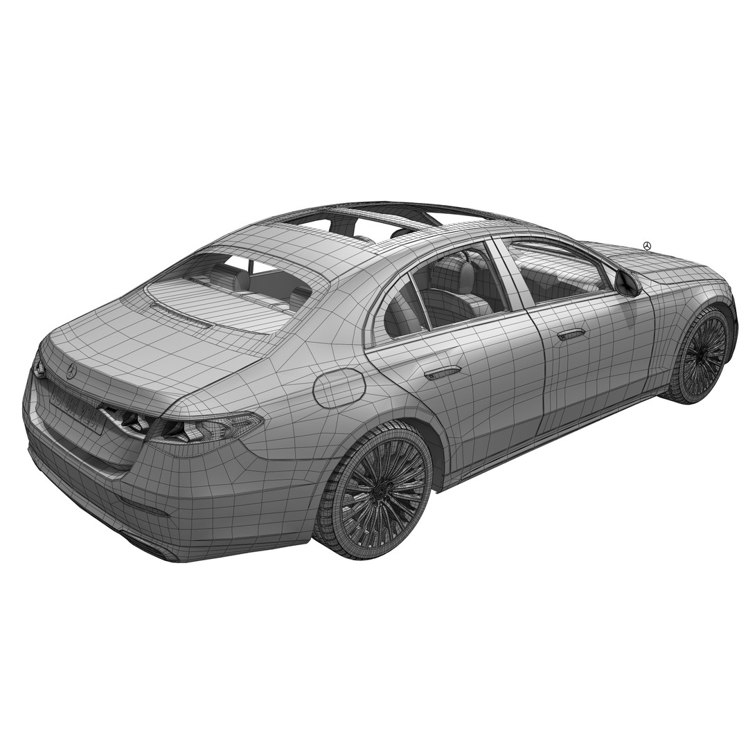 Mercedes Benz E Class 2024 3D Model – High Poly Luxury Sedan, FBX, OBJ - View 19