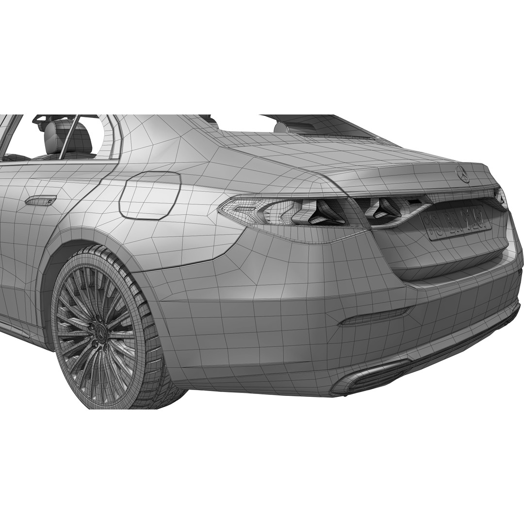 Mercedes Benz E Class 2024 3D Model – High Poly Luxury Sedan, FBX, OBJ - View 21