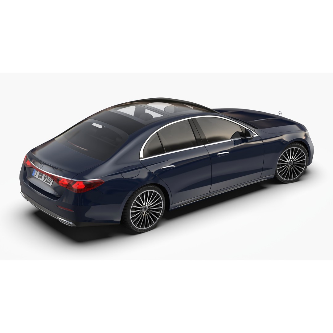Mercedes Benz E Class 2024 3D Model – High Poly Luxury Sedan, FBX, OBJ - View 5