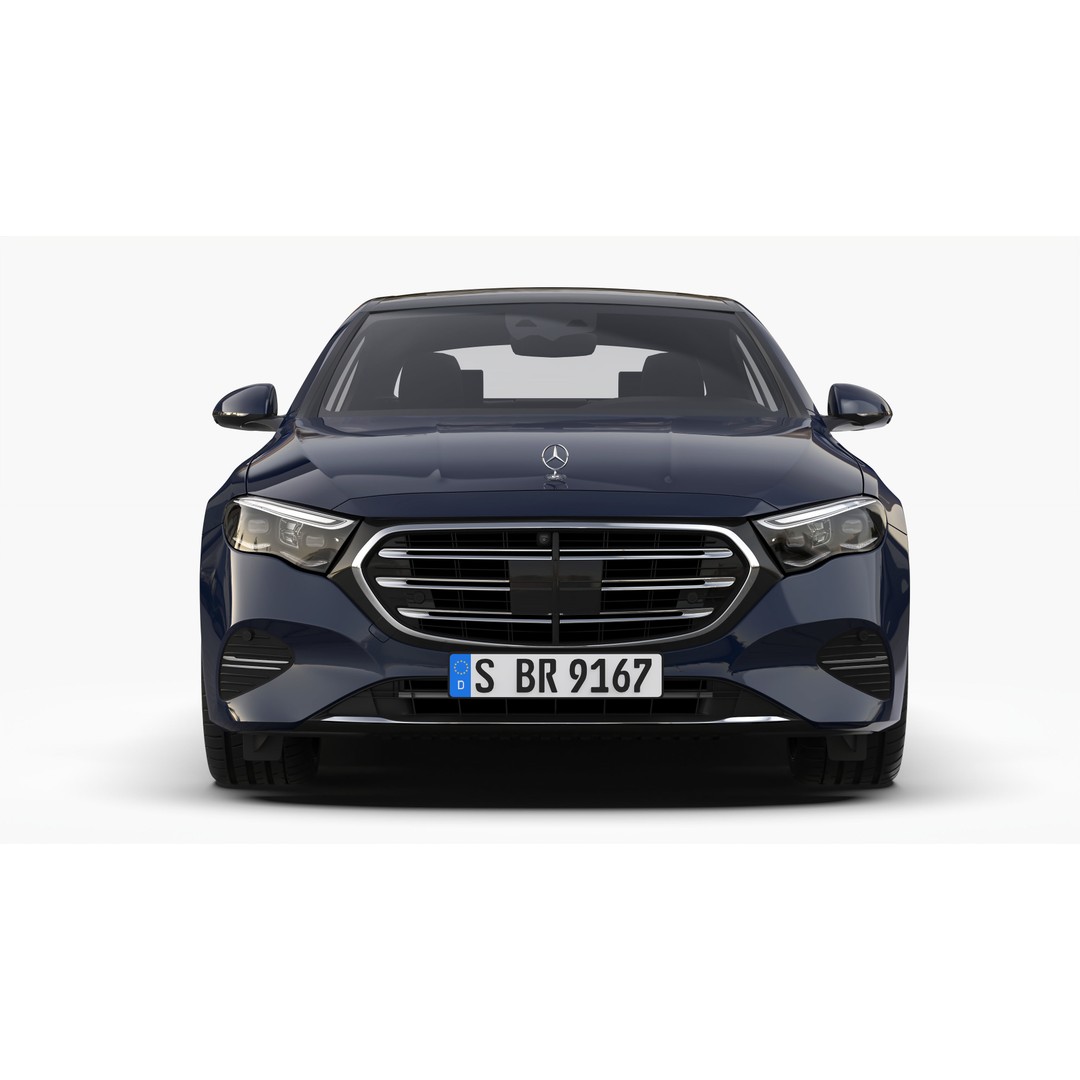 Mercedes Benz E Class 2024 3D Model – High Poly Luxury Sedan, FBX, OBJ - View 7