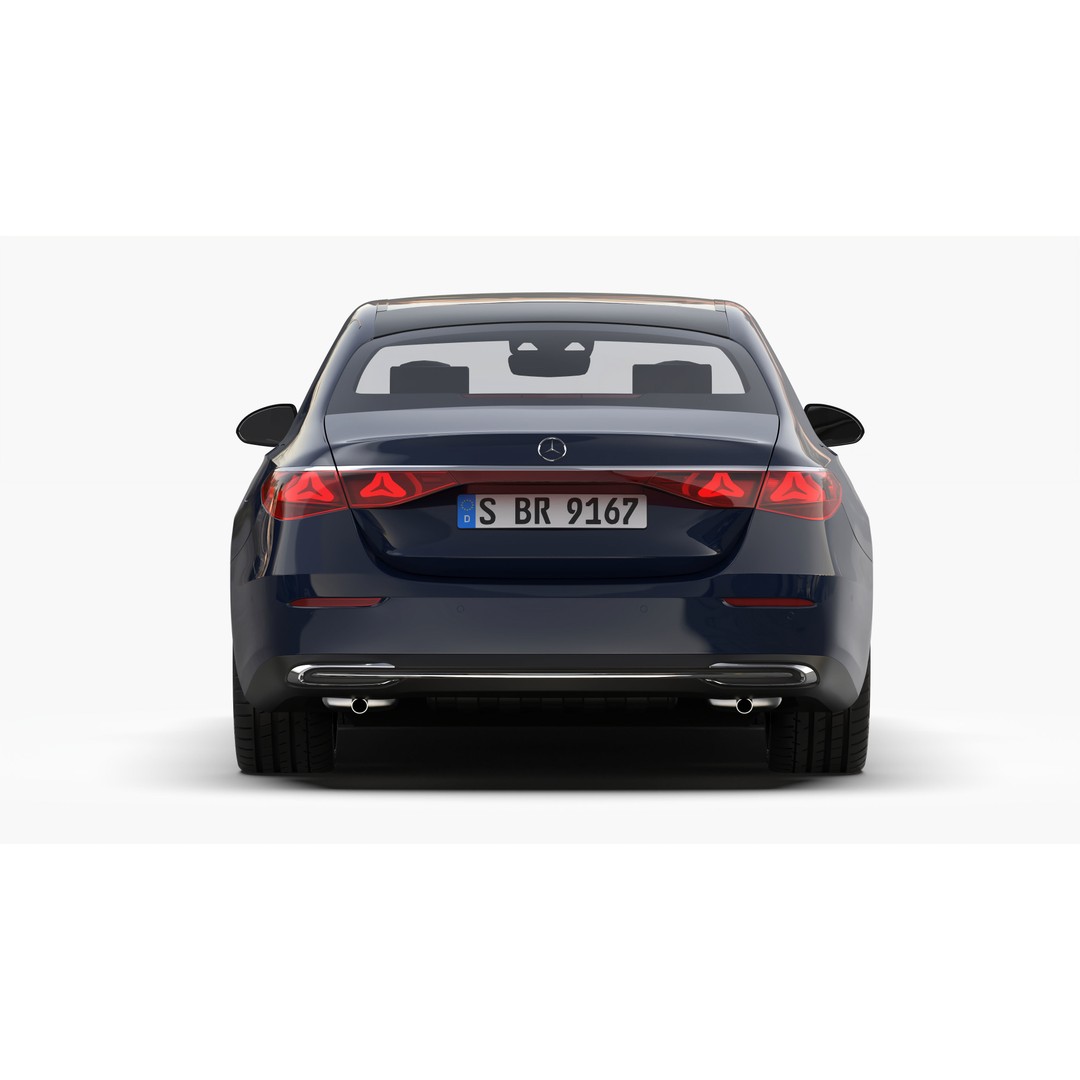 Mercedes Benz E Class 2024 3D Model – High Poly Luxury Sedan, FBX, OBJ - View 8
