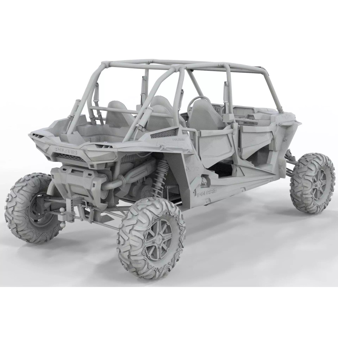 Polaris RZR S4 1000 3D Model – High Poly Vehicle Asset, FBX, OBJ, Blender