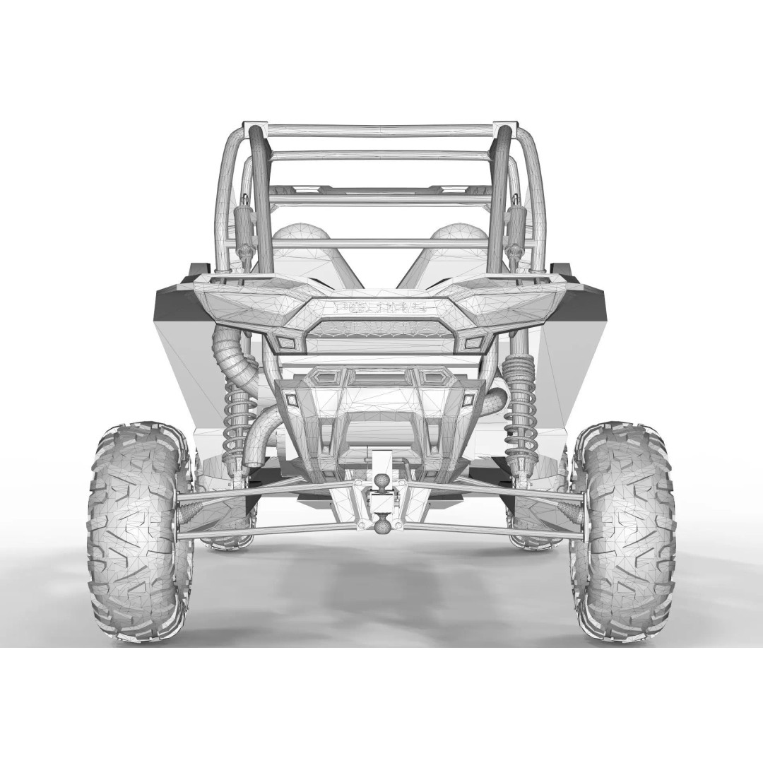 Polaris RZR S4 1000 3D Model – High Poly Vehicle Asset, FBX, OBJ, Blender - View 11