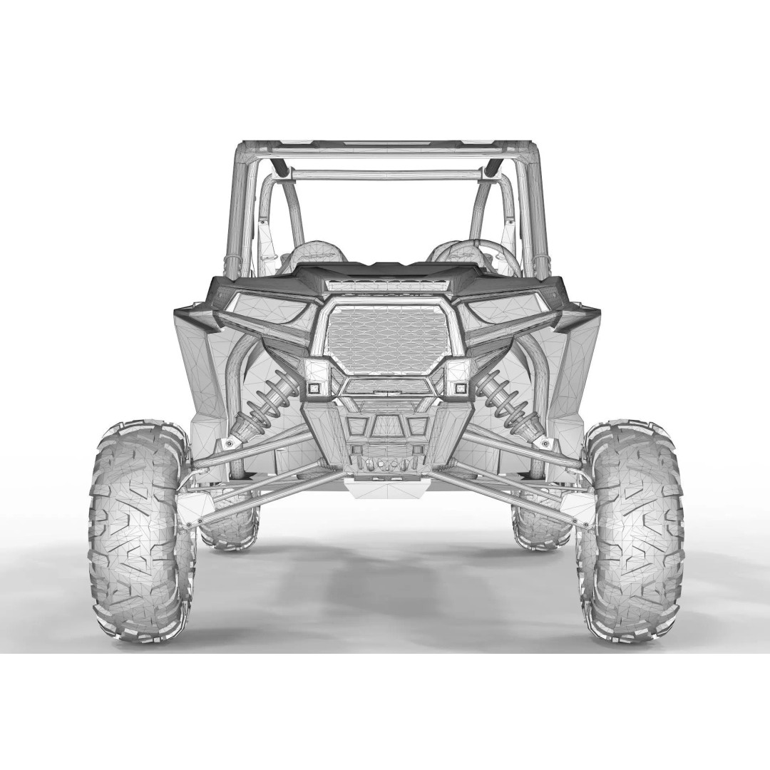 Polaris RZR S4 1000 3D Model – High Poly Vehicle Asset, FBX, OBJ, Blender - View 12