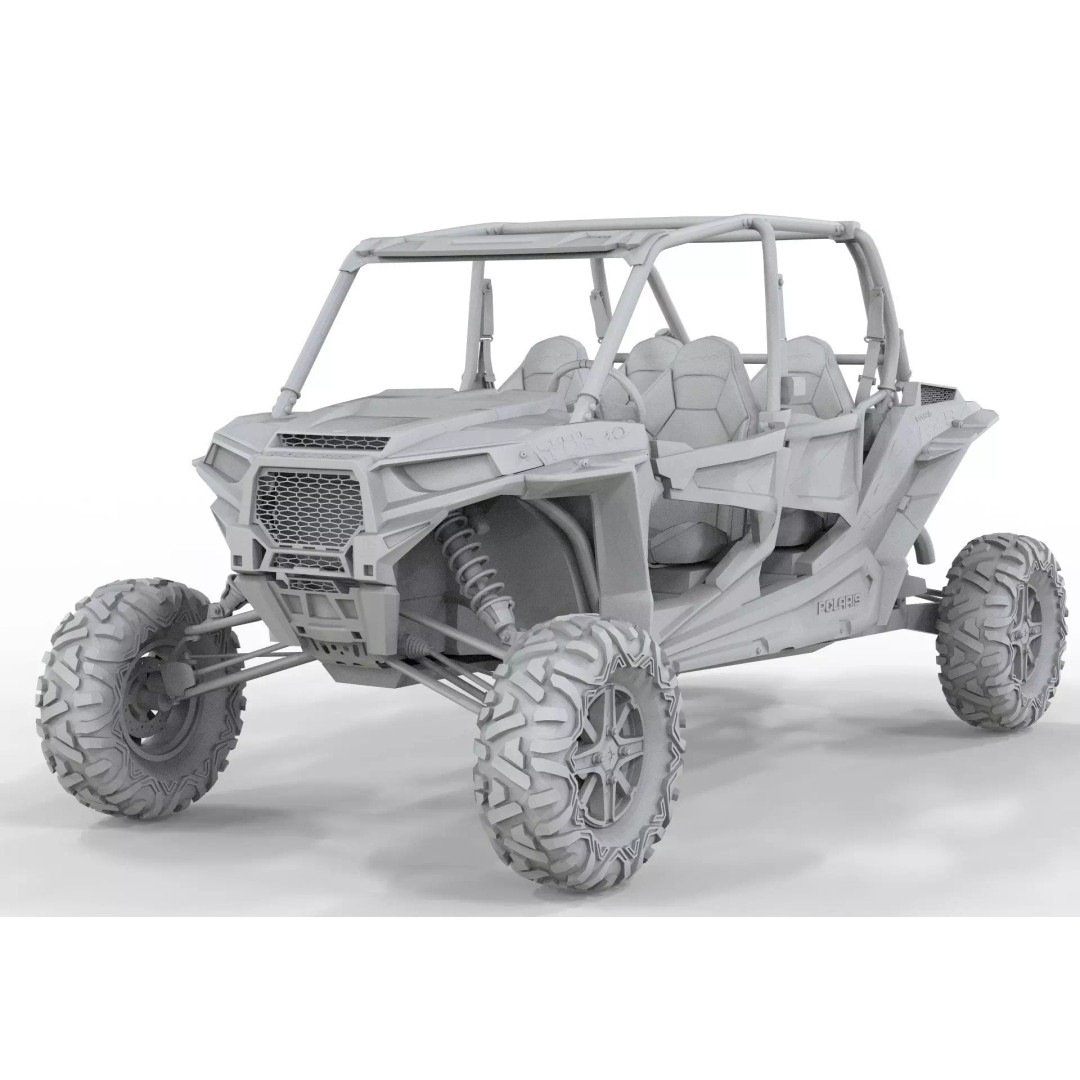 Polaris RZR S4 1000 3D Model – High Poly Vehicle Asset, FBX, OBJ, Blender - View 16
