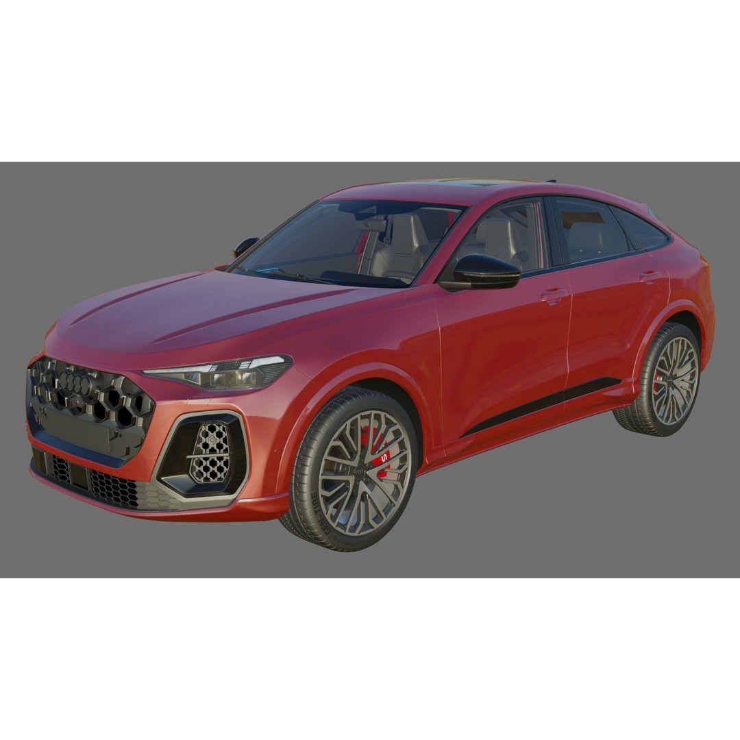 Audi Q5 & SQ5 Sportback 3D Model – High Poly PBR Asset, FBX/OBJ - View 24