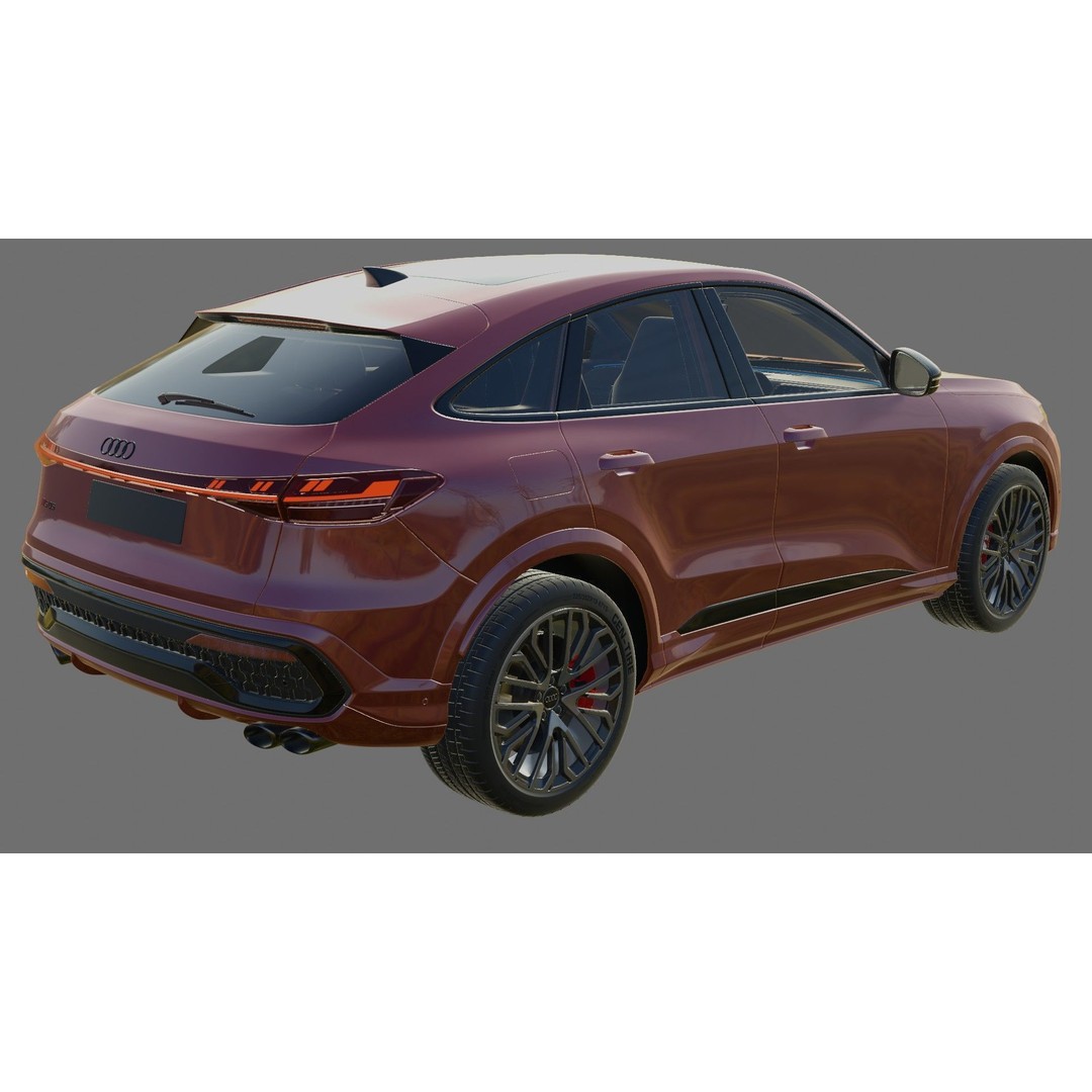 Audi Q5 & SQ5 Sportback 3D Model – High Poly PBR Asset, FBX/OBJ - View 25