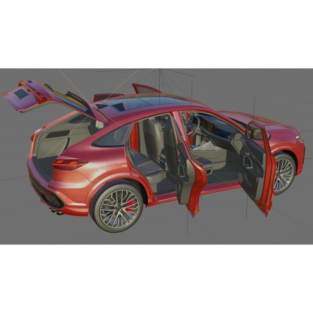 Audi Q5 & SQ5 Sportback 3D Model – High Poly PBR Asset, FBX/OBJ - View 30