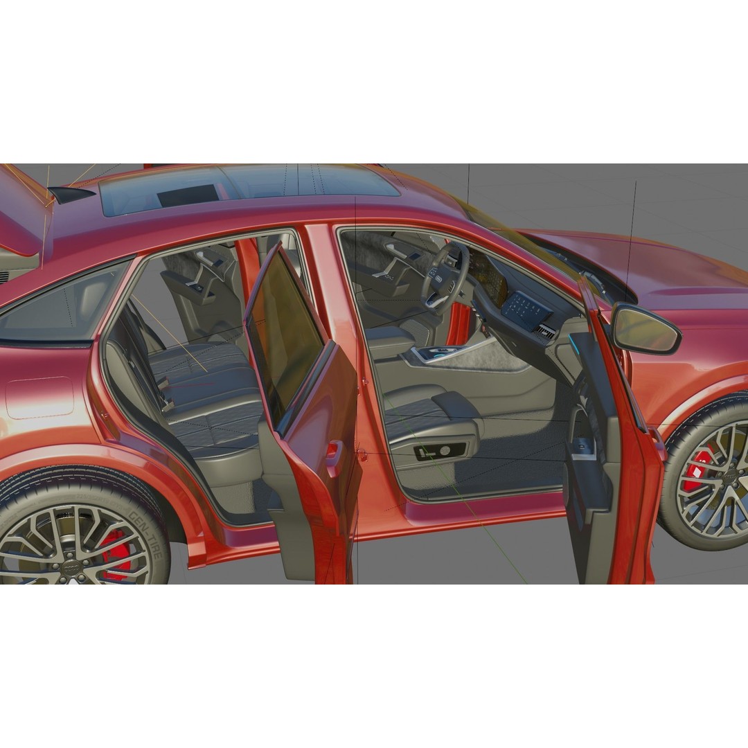 Audi Q5 & SQ5 Sportback 3D Model – High Poly PBR Asset, FBX/OBJ - View 31