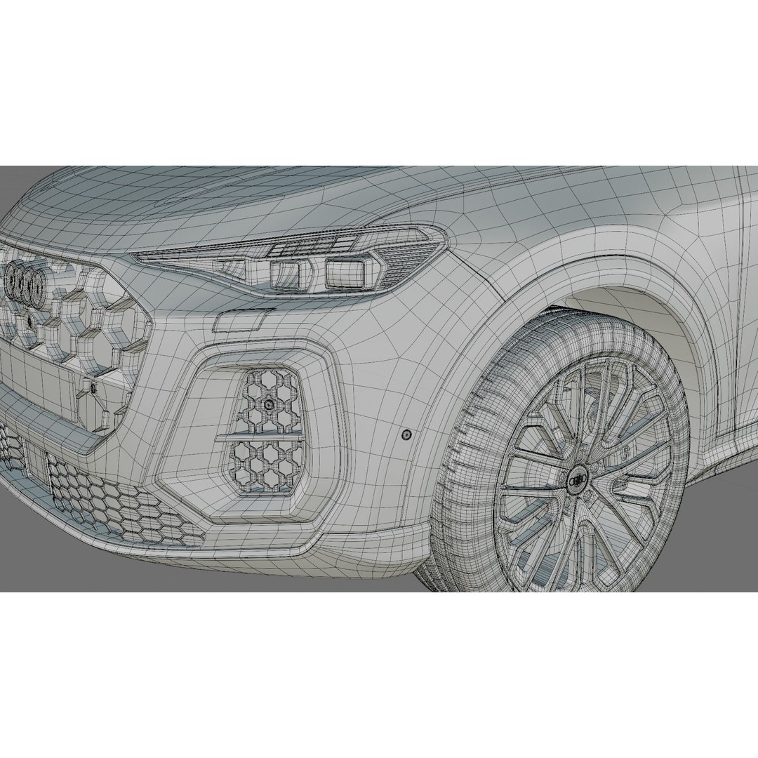 Audi Q5 & SQ5 Sportback 3D Model – High Poly PBR Asset, FBX/OBJ - View 35