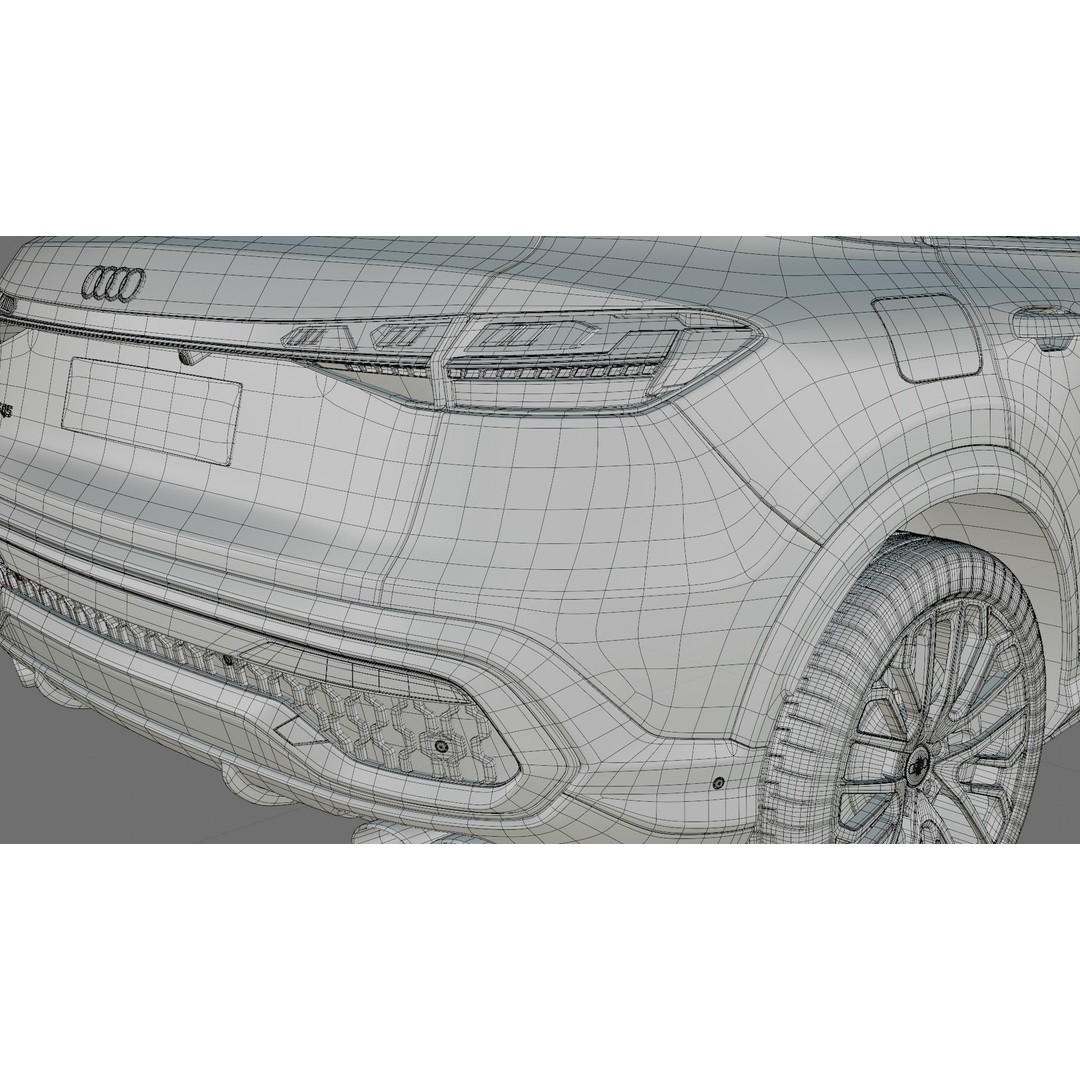 Audi Q5 & SQ5 Sportback 3D Model – High Poly PBR Asset, FBX/OBJ - View 36