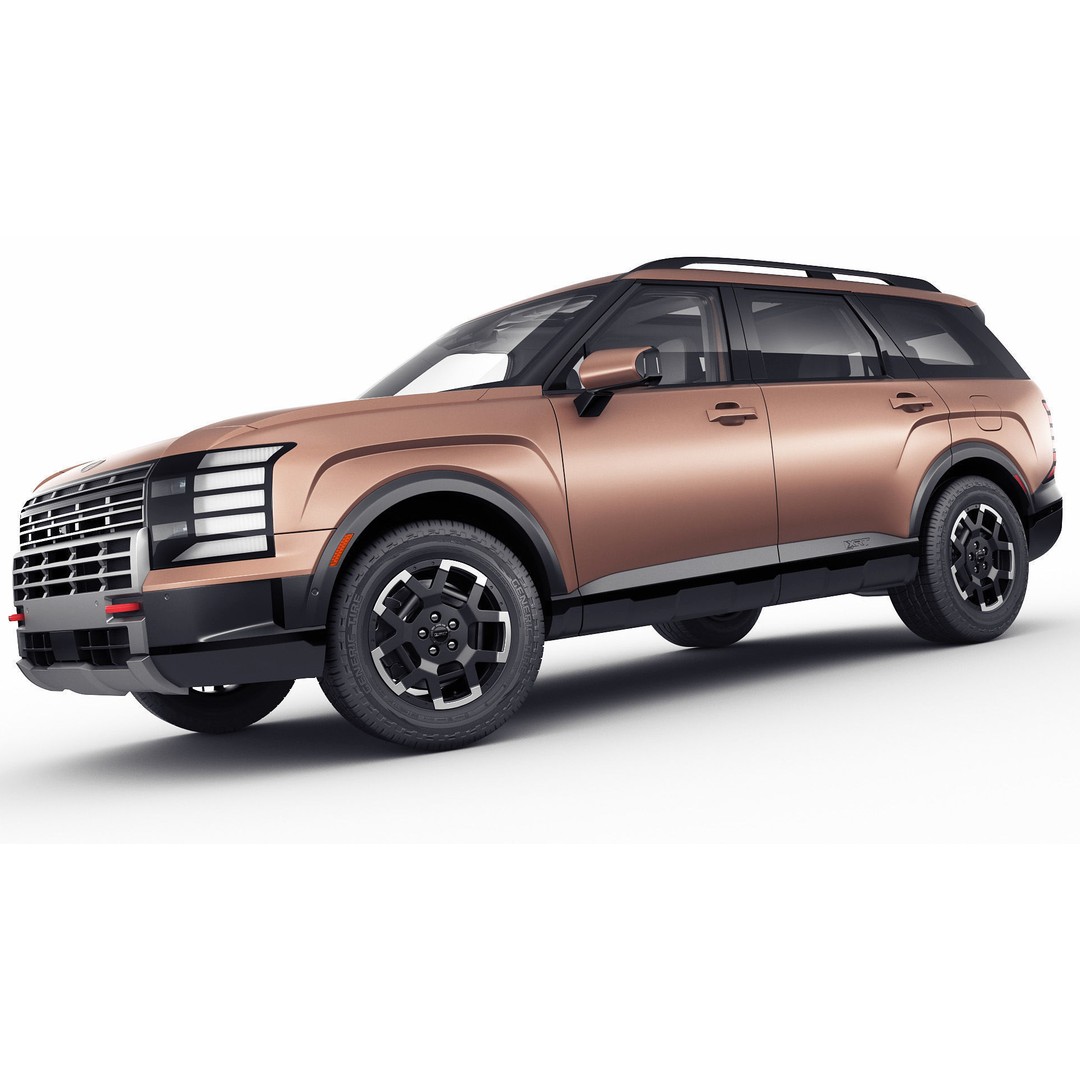 Hyundai Palisade XRT-Pro 2026 3D Model – Detailed SUV Asset, FBX, OBJ, Blender - View 15