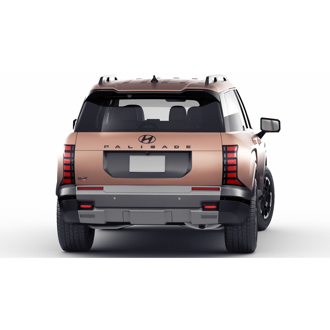 Hyundai Palisade XRT-Pro 2026 3D Model – Detailed SUV Asset, FBX, OBJ, Blender - View 20