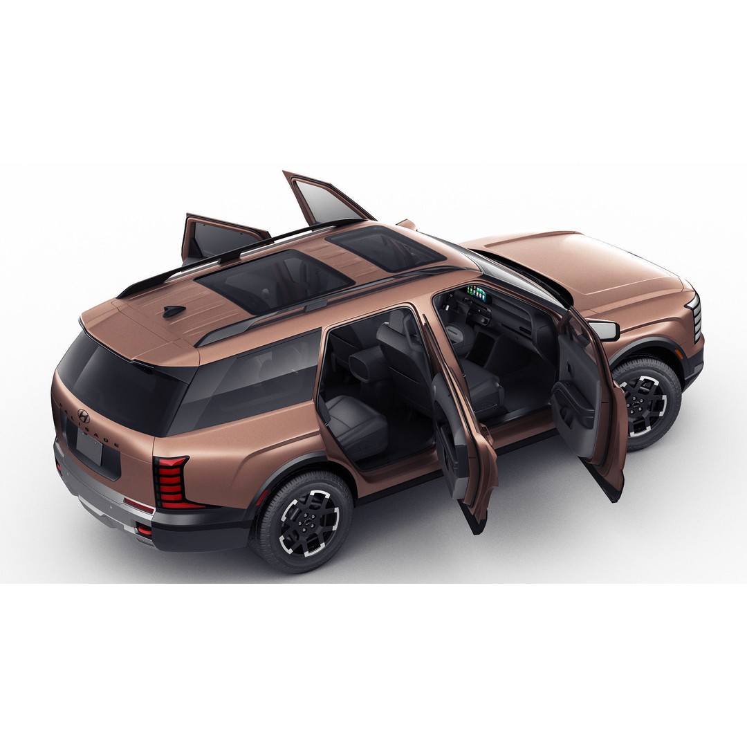 Hyundai Palisade XRT-Pro 2026 3D Model – Detailed SUV Asset, FBX, OBJ, Blender - View 21