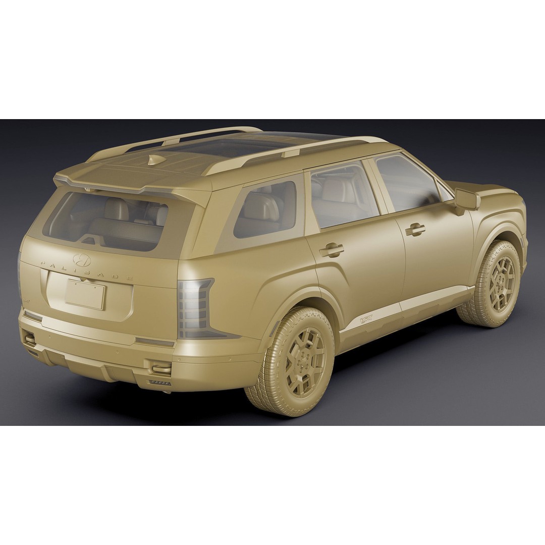 Hyundai Palisade XRT-Pro 2026 3D Model – Detailed SUV Asset, FBX, OBJ, Blender - View 31
