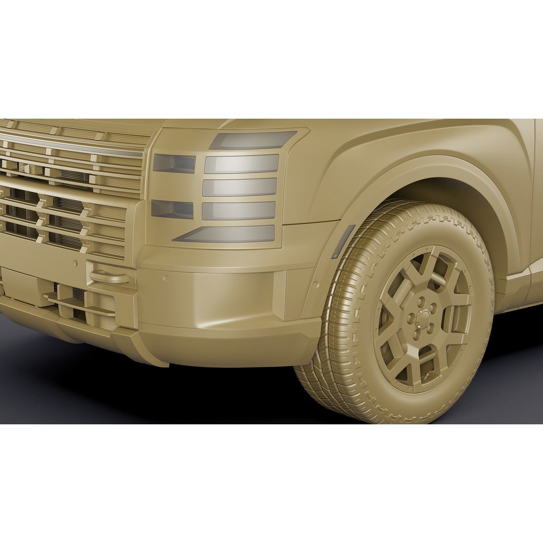 Hyundai Palisade XRT-Pro 2026 3D Model – Detailed SUV Asset, FBX, OBJ, Blender - View 32