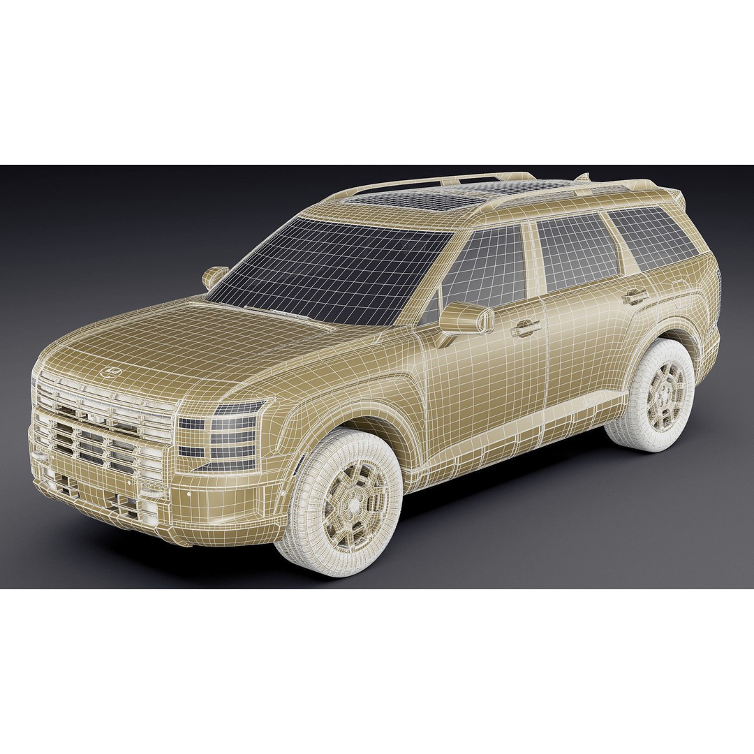 Hyundai Palisade XRT-Pro 2026 3D Model – Detailed SUV Asset, FBX, OBJ, Blender - View 37