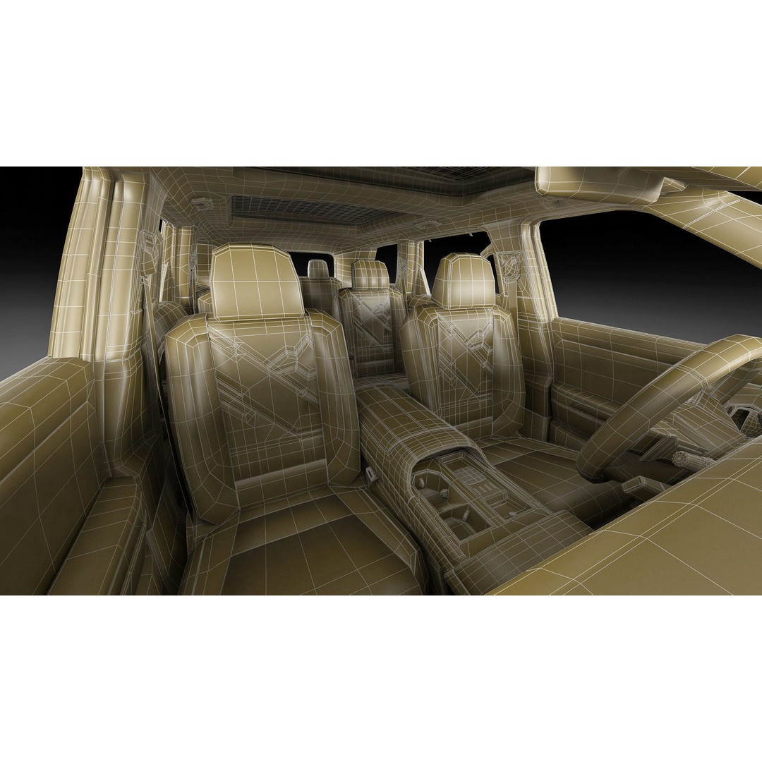 Hyundai Palisade XRT-Pro 2026 3D Model – Detailed SUV Asset, FBX, OBJ, Blender - View 40