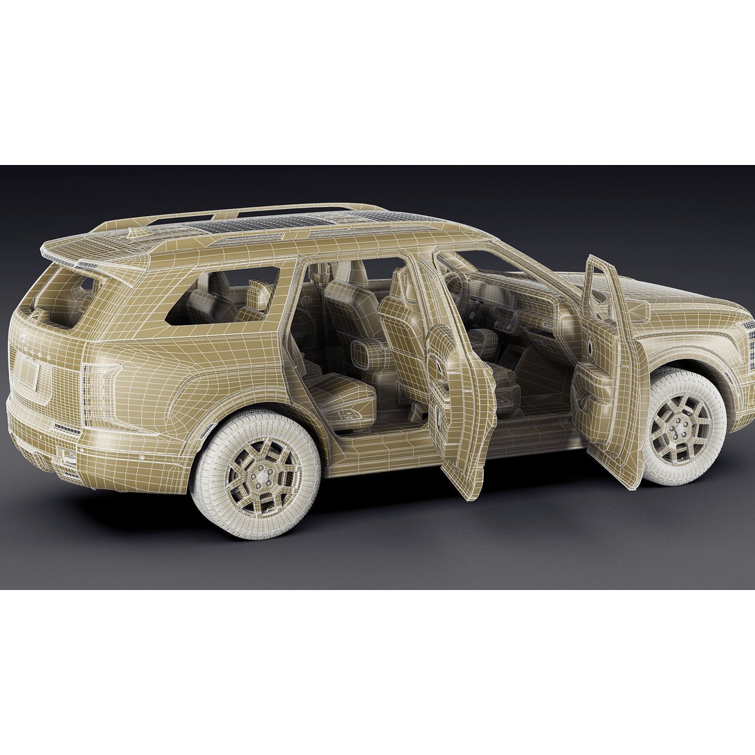 Hyundai Palisade XRT-Pro 2026 3D Model – Detailed SUV Asset, FBX, OBJ, Blender - View 41
