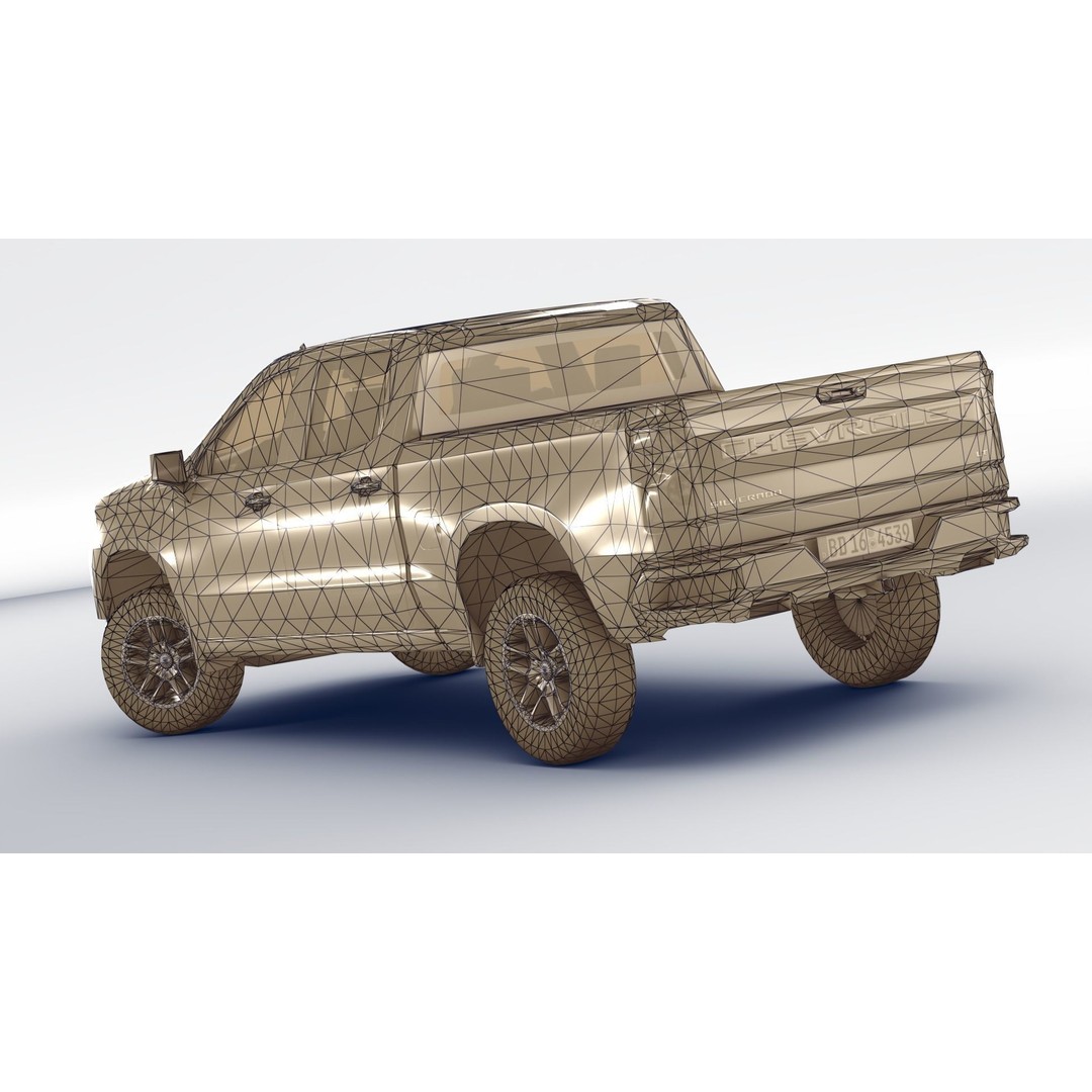 Chevrolet Silverado 2020 3D Model – Low Poly Game Ready Asset, FBX, OBJ - View 15