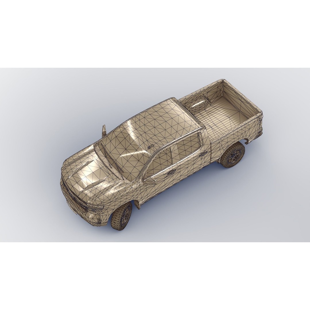 Chevrolet Silverado 2020 3D Model – Low Poly Game Ready Asset, FBX, OBJ - View 18