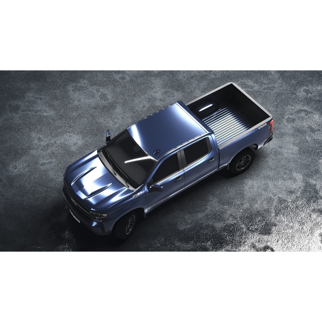 Chevrolet Silverado 2020 3D Model – Low Poly Game Ready Asset, FBX, OBJ - View 8