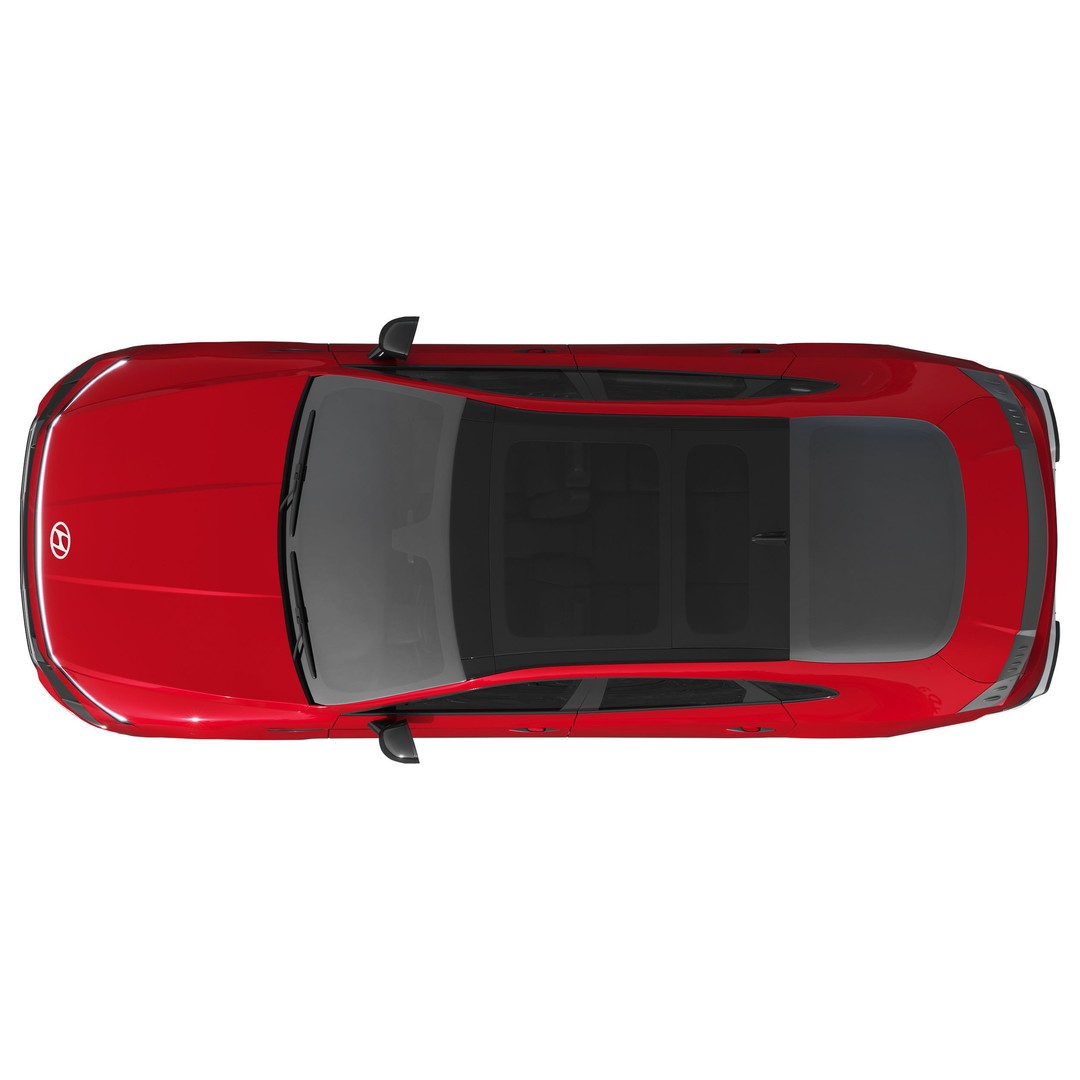 Hyundai Sonata N-Line 2024 3D Model – Detailed Sedan for Advertising, FBX - View 10