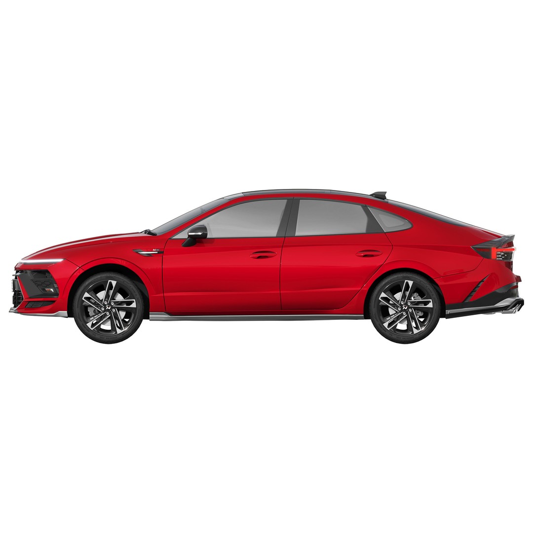 Hyundai Sonata N-Line 2024 3D Model – Detailed Sedan for Advertising, FBX - View 7