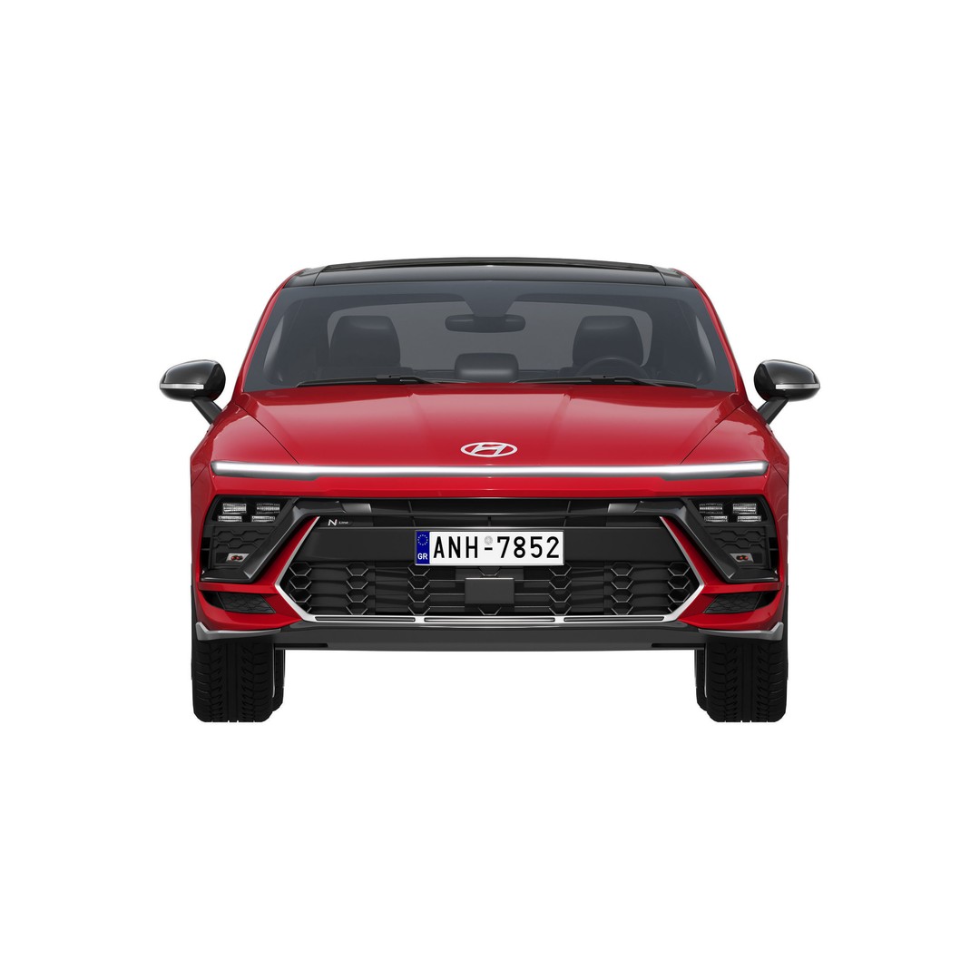 Hyundai Sonata N-Line 2024 3D Model – Detailed Sedan for Advertising, FBX - View 8