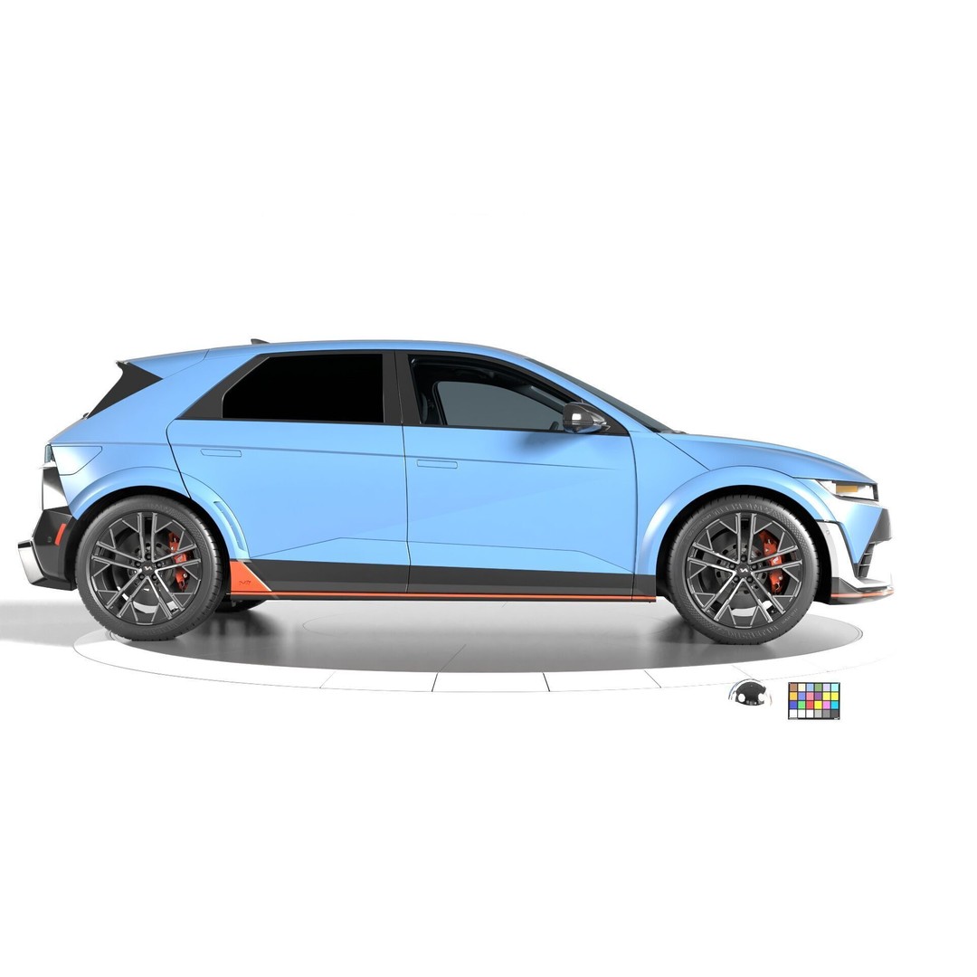Ioniq 5 N Line 3D Model – Rigged Sport Car for Unreal & V-Ray - View 13
