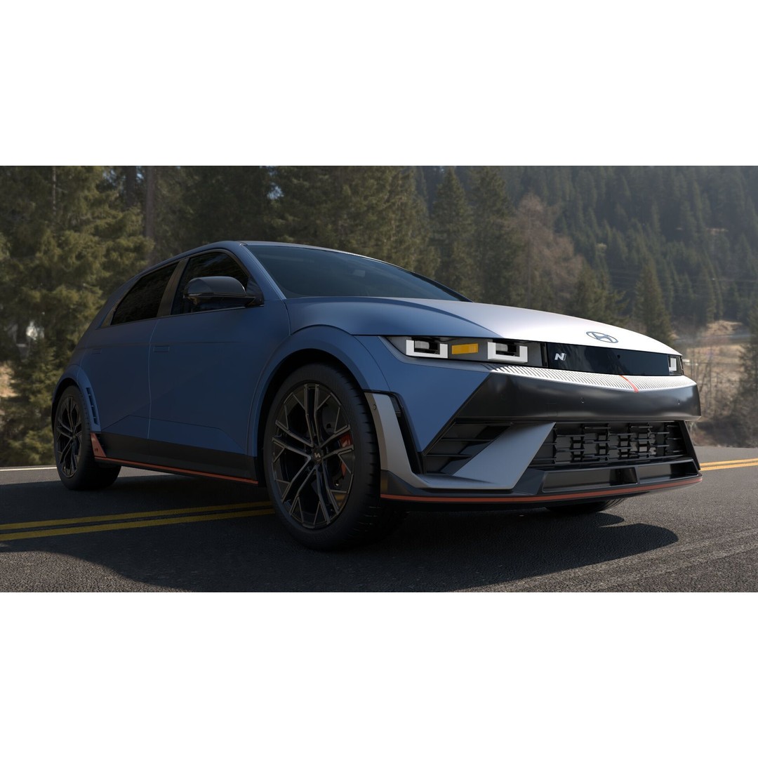 Ioniq 5 N Line 3D Model – Rigged Sport Car for Unreal & V-Ray - View 16