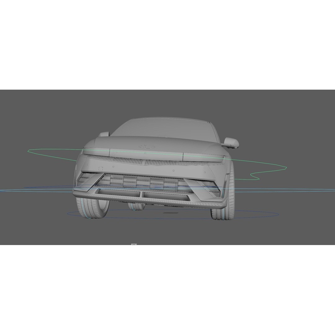 Ioniq 5 N Line 3D Model – Rigged Sport Car for Unreal & V-Ray - View 22