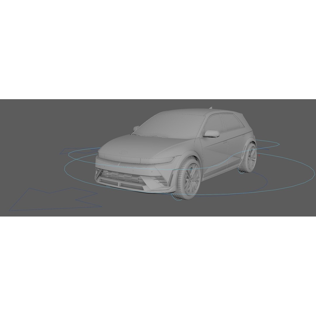 Ioniq 5 N Line 3D Model – Rigged Sport Car for Unreal & V-Ray - View 23